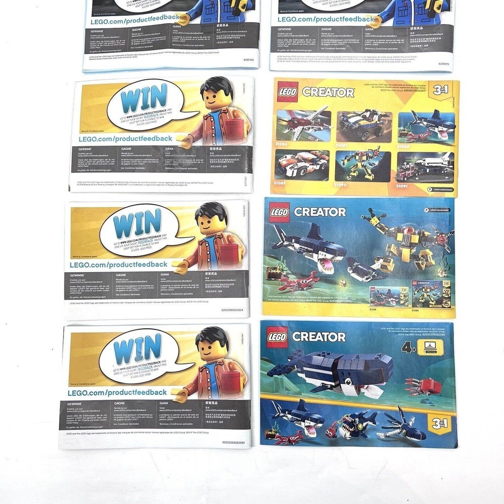 LEGO Creator 31058 31090 31088 75891 71704 Booklets INSTRUCTIONS MANUALS ONLY - Picture 8 of 9